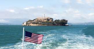 Uitzicht op Alcatraz Island
