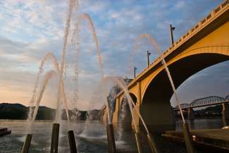 Opvallende brug in Tennessee, VS.