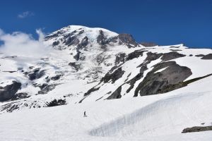Skiën op Mount Rainier