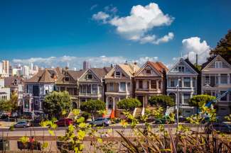Deze woningen zijn bekend van tv, de Painted Ladies in San Francisco.