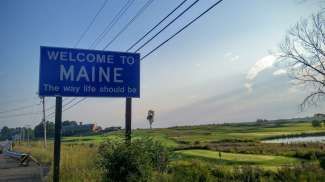 Schilderachtige locatie in het oosten van de VS - Maine.