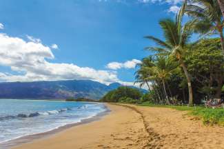Kihei heeft ca. 6 mijl aan stranden in het zonnigste en droogste deel van Maui.