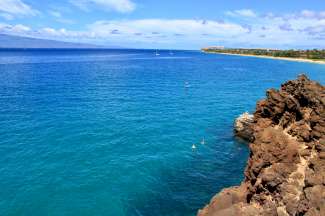 Kaanapali Beach is een populair strand in het noordwesten van Maui.