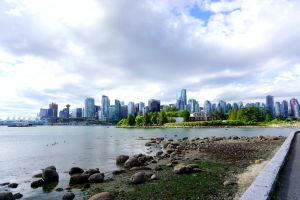 De skyline van Vancouver