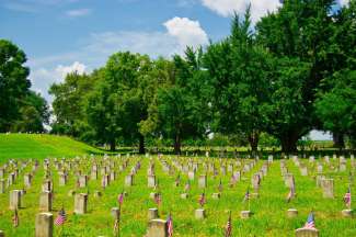 Militaire begraafplaats in Vicksburg National Military Park